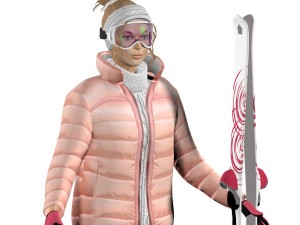 lisa ski 3Dモデル