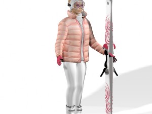 lisa ski 3Dモデル