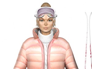 lisa ski 3Dモデル