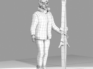 lisa ski 3Dモデル