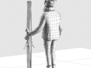 lisa ski 3Dモデル