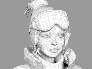 lisa ski 3Dモデル