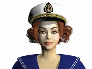 pin up girl 3Dモデル