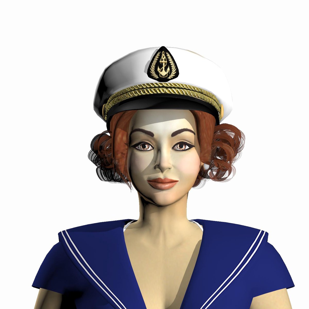 Pin Up Girl 3d Model In Woman 3dexport