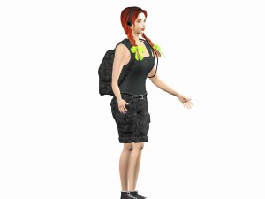 monique 3Dモデル