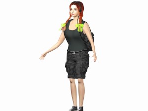 monique 3Dモデル