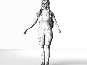 monique 3Dモデル