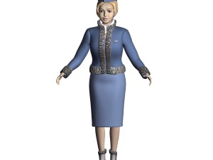 girl in uniform 3Dモデル