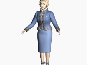 girl in uniform 3Dモデル