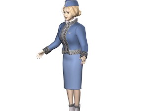 girl in uniform 3Dモデル