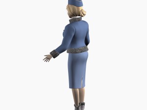 girl in uniform 3Dモデル