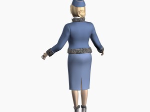 girl in uniform 3Dモデル