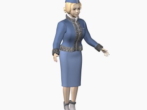 girl in uniform 3Dモデル