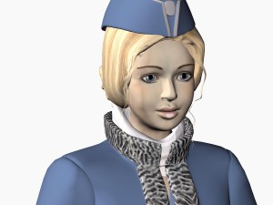girl in uniform 3Dモデル