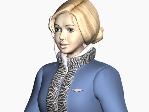girl in uniform 3Dモデル
