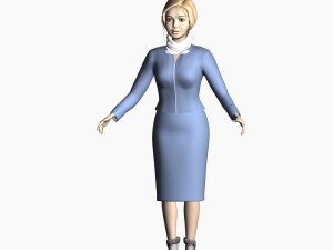 girl in uniform 3Dモデル