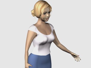 girl in uniform 3Dモデル
