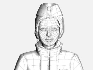 girl in uniform 3Dモデル