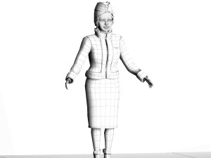 girl in uniform 3Dモデル