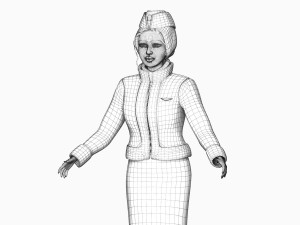 girl in uniform 3Dモデル