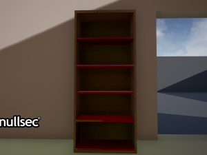 3d uv mapped bookshelf 3D-Modell