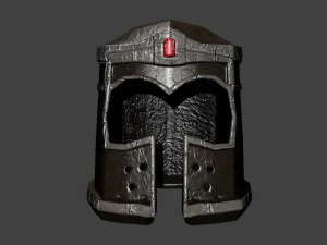 casque de chevalier m&eacute;di&eacute;val Modèle 3D