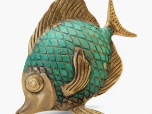 fish statuette 3D Model