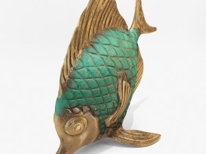 fish statuette 3D 模型