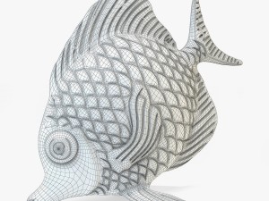 fish statuette 3D 模型
