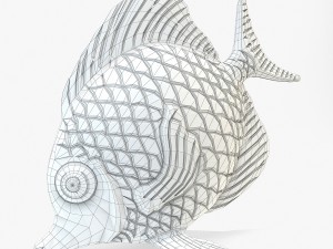 fish statuette 3D 模型