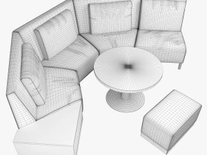 playback sofa system 3D Model