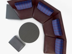 playback sofa system 3D 모델