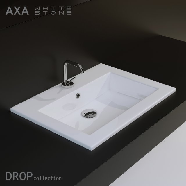 axa white stone drop collection 3D 模型 .c4d .max .obj .3ds .fbx .stl .blend 