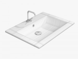 axa white stone drop collection 3D 模型
