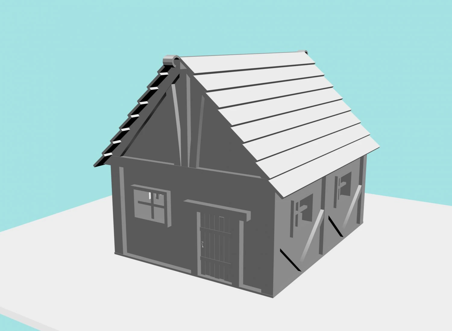 old house 3D Model .c4d .max .obj .3ds .fbx .stl .blend 
