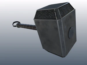 thor hammer ii mjolnir 3D Model