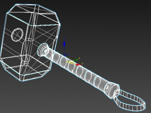 thor hammer ii mjolnir 3D 모델