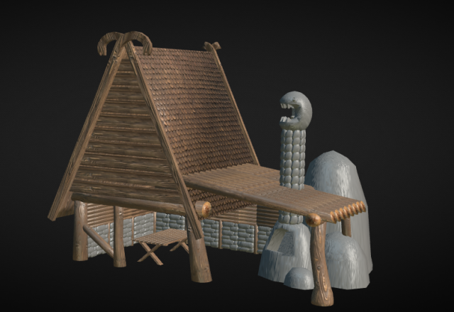 medieval blacksmith house 3D-Modell .c4d .max .obj .3ds .fbx .stl .blend 