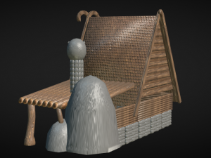 medieval blacksmith house 3D-Modell
