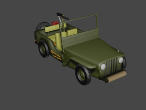 jeep willys m38 Model 3D