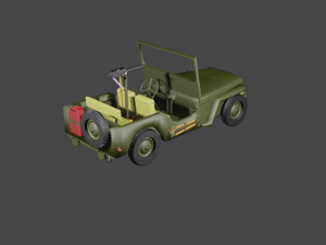 jeep willys m38 Model 3D