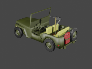 jeep willys m38 Model 3D