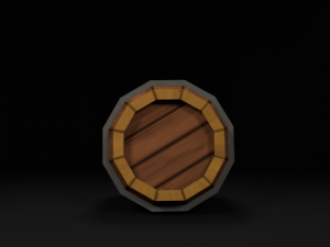 barrel low poly 3D Model