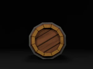 barrel low poly 3D Model