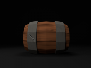 barrel low poly 3D Model