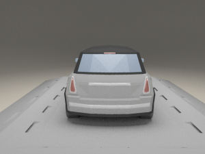 mini cooper of 2001 lowpoly Modello 3D