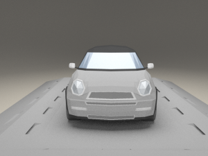 mini cooper of 2001 lowpoly Modello 3D