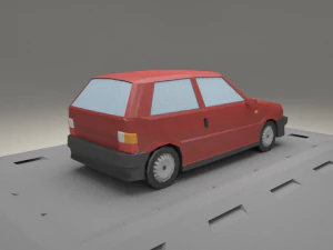 fiat uno form 1983 3D Model