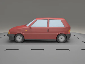 fiat uno form 1983 3D Model