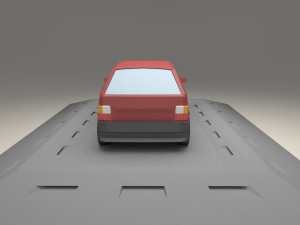 fiat uno form 1983 3D 모델